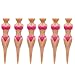 NUOLUX 6pcs Bikini Lady Girl Golf Tees Divot Tools (Violet)