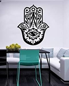 Wall Decal Vinyl Sticker Hamsa Hand Eye Yoga Buddha Menhdi Ganesh (Z3129)
