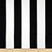 Premier Prints Vertical Stripe Black/White Fabric By The Yard