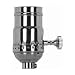 Dimming - Nickel Light Socket - Polished - Medium Base - Full Range Control - 1/8 IPS - PLT 80-1043
