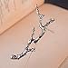 YUMILY Unisex Vintage Korean Style Large Branch Stick Lapel Pin Suits Shirts Brooch