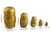 Winterworm Set of 5 Maneki Neko Lucky Cat Golden Wooden Traditional Russian Nesting Dolls Japanese Chinese Character Fu Handmade Christmas Birthday Gift for Kids Boys Girls Home Decoration