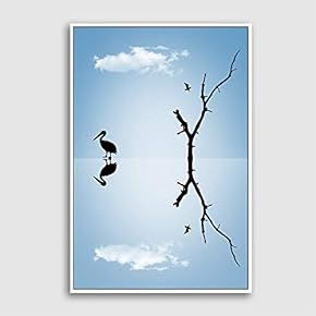 Framed Canvas Wall Art for Living Room, Bedroom Sky Canvas Prints for Modern Home Decoration Ready to Hang - 16"x24" inches