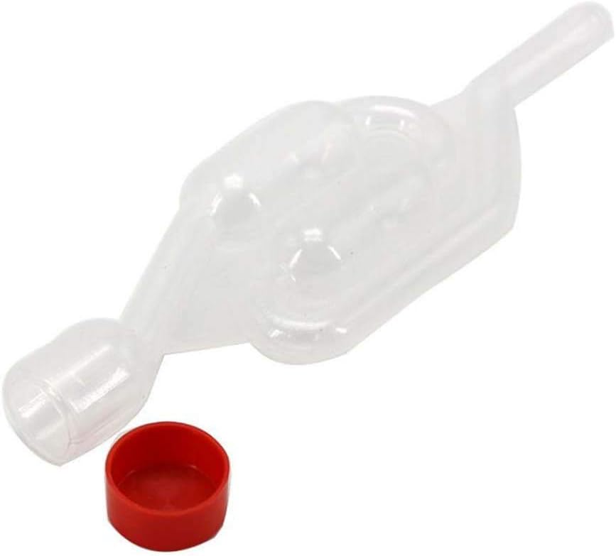 Weisfe78 1pc S-Shape Twin Bubble Airlock Twin Exhaust Water Seal Valve Beer Wine Making