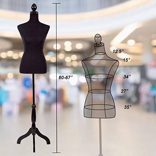 image for PayLessHere Mannequin Dress Form Female Dress Model Torso Display Mann