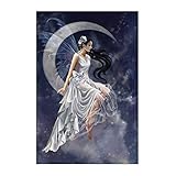 5D Full Drill Diamond Painting Kit, KISSBUTY DIY Diamond Rhinestone Painting Kits for Adults and Beginner Embroidery Arts Craft Home Decor, 15.8 X 11.8 Inch (Fairy Diamond Painting Kit 2)