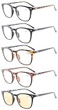 Eyekepper 5-Pack Spring-Hinges Quality Reading Glasses Include Computer Readers +2.0