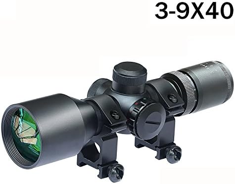 Tactical 3-9X40 Compact Rifle Scopes Red/Green Side Illuminated With Built In Mount (12 Month Warranty)