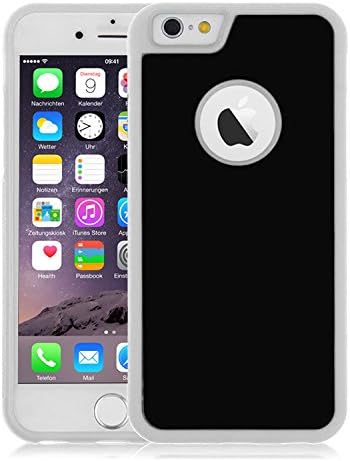 Geldy Anti Gravity Cell Phone Case for iPhone 6 Plus Magical Selfie Nano Suction Sticks to Glass Whiteboards Kitchen Cabinets Tile Metal (White)