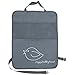 Child Car Seat Protector and Kick Mat Organizer (Single, Gray)