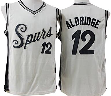 Mens San Antonio Spurs #12 LaMarcus Aldridge Shirts Aldridge Beige Christmas Edition Jersey Size L