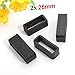 2 Pieces Size 26mm Black Rubber Replacement Keeper Watch Band/Strap Loop for Men Women