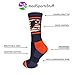 MadSportsStuff USA Flag Hockey Player Crew Socks (Navy/Red/White, Small)