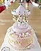Carousel Happy Birthday Cake Bunting Topper Cake Topper Garland, Birthday Party Cake Decorations Plastic Merry-Go-Round Horse Christmas Birthday Gift Carousel Music Box, (Pink)