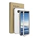 NOHON Galaxy Note 8 Case, [2-Piece] Slim Fit Ultra-Thin, [Magnetic Adsorption Technology] [Metal Frame] [Clear Tempered Glass Back] [Support Wireless Charging] for Samsung Galaxy Note 8 (Silver)