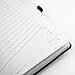 RICCO BELLO Primo Ruled Hardcover Journal Notebook – Vegan Friendly Faux Leather, Elastic Band Closure, Pen Loop, Bookmark, Storage Pocket, Thick Paper - 5.7 x 8.4 inches (Black)