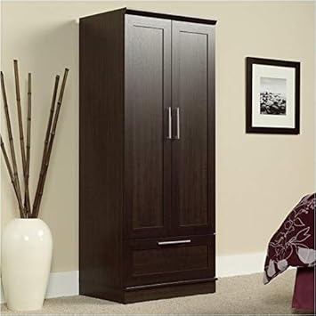 Amazon Com Pemberly Row Wardrobe Armoire Storage Cabinet With 1 Drawer And Garment Rod In Dakota Oak Finish Furniture Decor Amazon Com Pemberly Row Wardrobe Armoire Storage Cabinet With 1 Drawer And Garment Rod In Dakota Oak Finish Furniture Decor