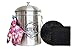 Kitchen Compost Bin Stainless Steel (Food Grade 410) Odorless Countertop Compost Pail -Bonus Charcoal Filters & Gardening Gloves. Insect-proof 1.3 Gallon bucket. Gift Boxed Best Gifts for Gardeners