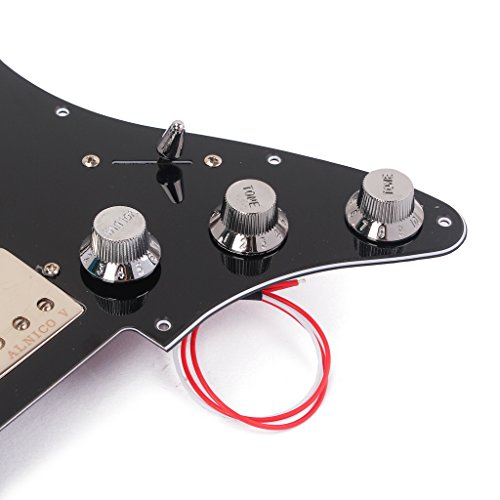 image for MagiDeal Loaded Alnico 5 Pickup Pick Guard Scratch Plate Set for Elect