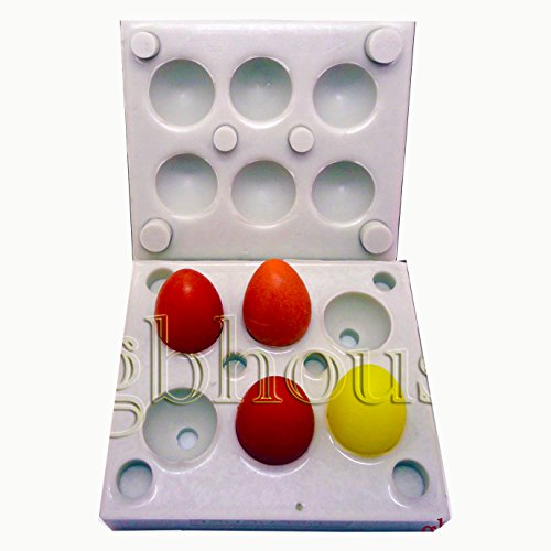 Click Here to See More Images 3D Mini Eggs - 6 cavities - Silicone Soap/sugar/fondant/chocolate/marzipan Mold, cake mold, chocolate mold