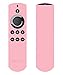 Koral Case for Alexa Voice Remote for Fire TV Stick, Fire TV Streaming Media Player, and Fire TV Cube (Soft Pink)