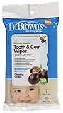 Dr. Browns Tooth and Gum Wipes, - 2 Packs Of 30 Count = 60 Wipes
