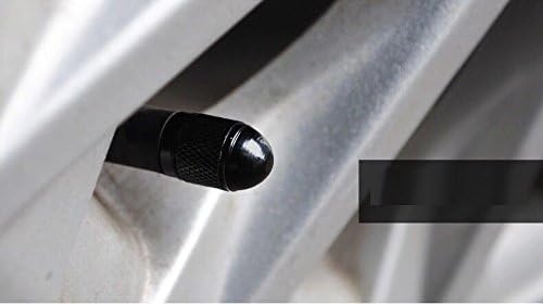 Aluminum Alloy Valve Cover Car Tire Gas Cap 36pcs Black