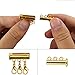 12 Pieces There Size Necklaces Slide Magnetic Tube Lock Clasps Gold and Silver Plated Clasps Connectors for Layered Bracelet Jewelry Crafts Necklace Spacer Clasp with a Gift Box (12PCS Clasp Set - 2)