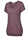 Messic Tops for Women Summer, Women's V Neck Lightweight Short Sleeve T-Shirt Pleated Casual Blouse Top (XX-Large, Wine)