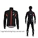 RockBros Winter Cycling Fleece Thermal Windproof Jacket Outdoor Sport Coat Casual Riding Long Sleeve Jersey for Men Black