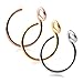 Ruifan 316L Surgical Steel Tribal Fake Faux Clip On Earrings Nose Hoop Ring Body Jewelry Piercing Unisex 20 Gauge 5/16