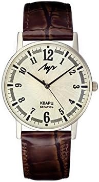 Wrist Watch Luch Retro Сollection Japanese Miyota Quartz Movement 1656M Round White Dial 60th !!!