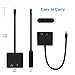 Lightning to 3.5mm Aux Headphone Jack Audio Adapter for iphone 7 / 8 / X / 7 plus / 8 plus (Support iOS 10.3, iOS 11), Cone 2 in 1 Lightning Adapter and Charger (Black)