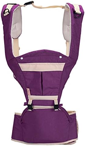 Luisvanita Hip Seat Baby Carrier - Advanced Lumbar Support, Ultra Comfort &amp; Ergonomics, 4 Months+, *Half Price Sale* (Purple Beige)