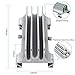 Vertical Laptop Stand [Adjustable Size], ARGIGU 3-Slot Space-Saving Aluminum Desktop Stand Holder Adjustable Dock Size Compatible for All MacBook/Chromebook/Surface/Gaming Laptops(Silver)thumb 4