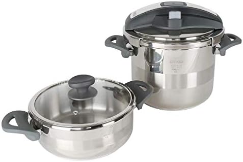 Amboss Matik Duduklu Tencere Seti 3 5 Lt 7 Lt Gri Amazon Com Tr