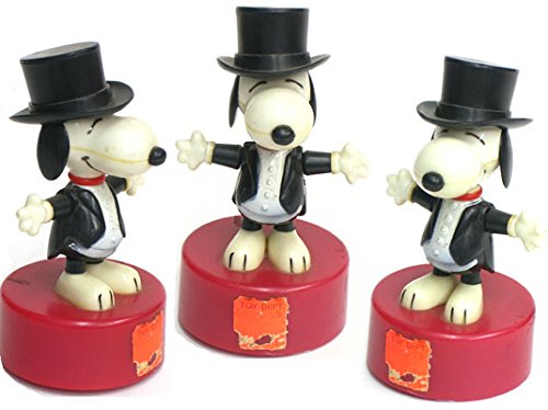 ピーナッツ スヌーピー シルクハット プッシュパペット ヴィンテージ Peanuts B07cqlsd7s おもちゃ雑貨