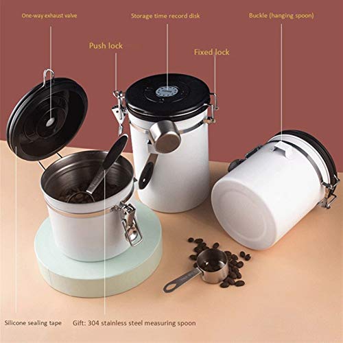 GAONAN Edelstahl-versiegelter Tank, Kaffeebohnen, Kaffeepulverspeicher, einseitiges Auslassventil, CO2-Release-Ventil… – Bild 4