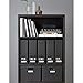 Set of 2 Ikea Tjena Magazine File Organizer Storage Black