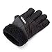 only U Winter Snow, Ski, Snowboard, Cold Weather Gloves Fashion Outdoor Gloves for Men & Women (Black)