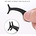FAMILIFE False Eyelashes Extensions Applicator Stainless Steel Eyelash Tweezers for Eyelashes Application and Removal,Black