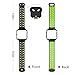 For Fitbit Blaze Bands Accessory, VODKE Silicone Ventilate Replacement Watch Band/Strap/Bracelet/Wristband With Frame For Fitbit Blaze Smart Fitness Watch Men Women (Black+Green)