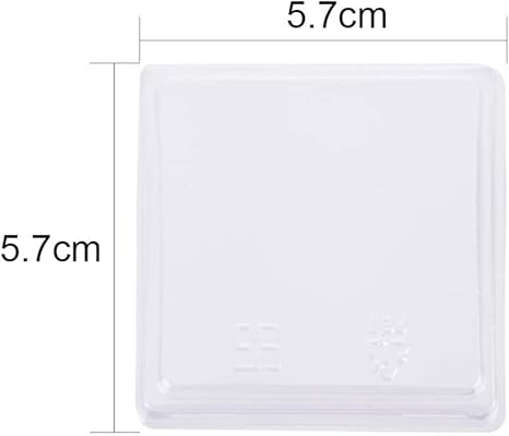 Rosepoem Hoher quadratischer Dessertbecher aus durchsichtigem
