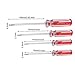 Rannb Triangle Head Screwdriver Set Magnetic Screwdriver 2.0mm, 2.3mm, 2.7mm, 4.2mm - 4pcs