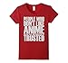 Women's Anime eyes shirt - People who dont like anime shirt Medium Cranberry
