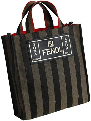 Amazon Fendi フェンディ ロゴ ストライプ キャンバストートバッグ メンズ トートバッグ 7va454 A6hy F164h 並行輸入品 トートバッグ