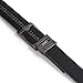 SlideBelts Men's Canvas Belt - Grey with Gunmetal Buckle