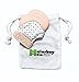 Malarkey Kids Munch Mitt Teething Mitten - The Original Mom-Invented Silicone Teether Mitten with Travel Bag – Pastel Pink