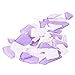 Sea Glass | 11oz Tumbled Sea Glass Decor | Bulk Seaglass Pieces for Beach Wedding Decor & Crafts | Plus Free Nautical eBook by Joseph Rains (Purple, White)