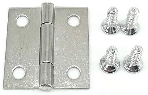 NiuChong 1 inch Stainless Steel Folding Butt Hinges Cabinet Cupboard Closet Door Home Furniture Hardware Door Hinges Love it 5 Pack